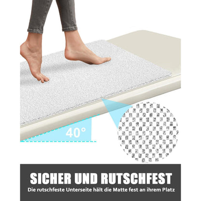Rutschfeste Duschmatte 60x90 cm – Weiche Luffa Massage Matte