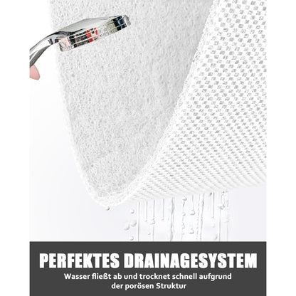 Rutschfeste Duschmatte 60x90 cm – Weiche Luffa Massage Matte