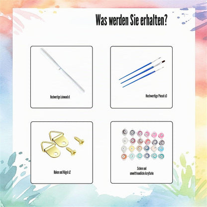 Malen nach Zahlen Meeresschildkröte für Erwachsene DIY Set