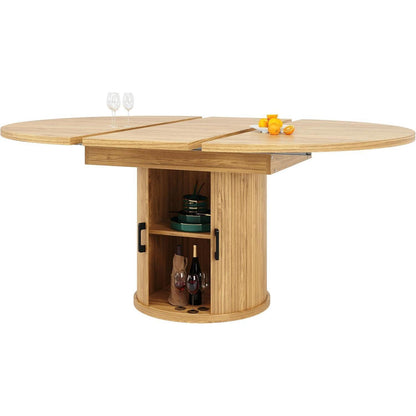 Ausziehbarer Esstisch Holz – 118-158 cm, Platz für 6 Personen