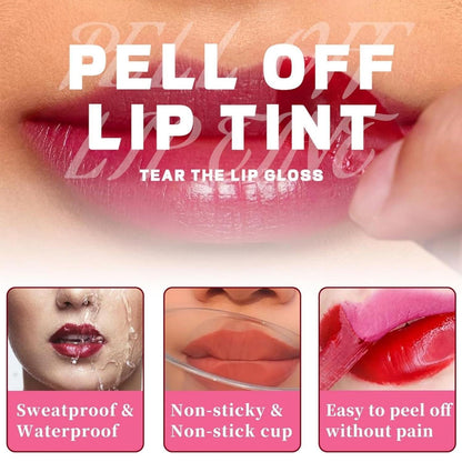 6er Set Peel-Off Lippenstift – Matte Lippenfarben für vollere Lippen