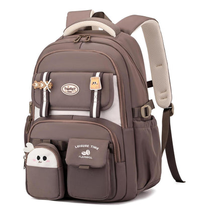 Schulrucksack Mädchen Braun – 30L Laptopfach & Ergonomisch