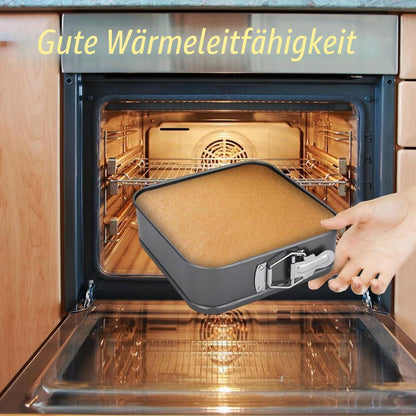 Quadratische Kuchenform Edelstahl 3er Set 24/26/28cm