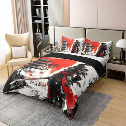 Japanisches Samurai Bettwäsche-Set 220x240 Baumwolle
