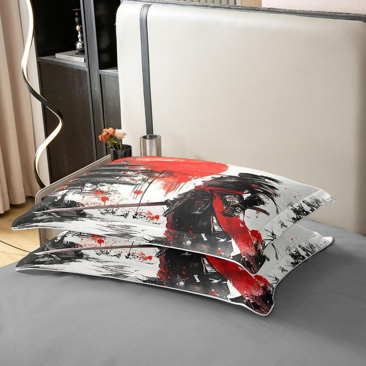 Japanisches Samurai Bettwäsche-Set 155x220 Baumwolle