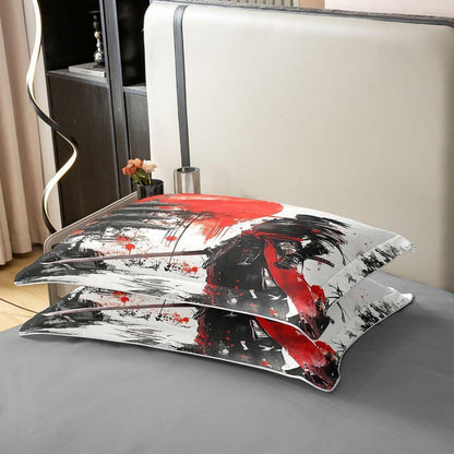 Japanisches Samurai Bettwäsche-Set 155x220 Baumwolle