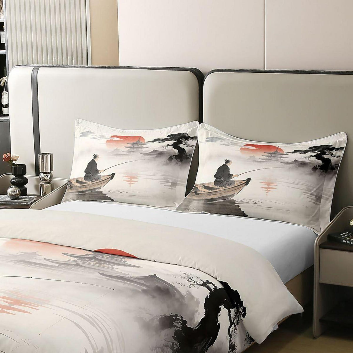 Japanisches Bettwäsche-Set – Ukiyo-e Stil 155x220 cm