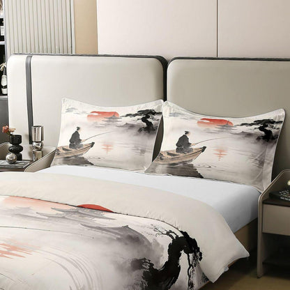 Japanisches Bettwäsche-Set – Ukiyo-e Stil 155x220 cm