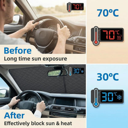 Frontscheibenabdeckung Winter – Schneefrei & Sonnenschutz für Autos