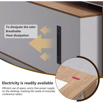 Moderner L-förmiger Schreibtisch mit Stauraum – Großzügiger Bürotisch für Büro & Homeoffice