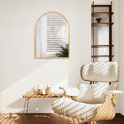 Goldener Bogen-Wandspiegel | 65x45 cm | Badezimmer & Deko