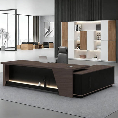 Moderner L-förmiger Schreibtisch mit Stauraum – Großer Bürotisch 170x80 cm