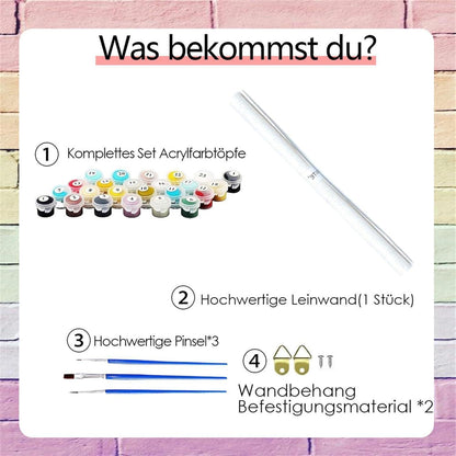 Malen nach Zahlen Landschaft für Erwachsene – DIY Bastelset