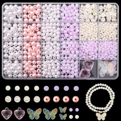 Perlen Set Weiß zum Armband Basteln – DIY Schmuck Set für Erwachsene