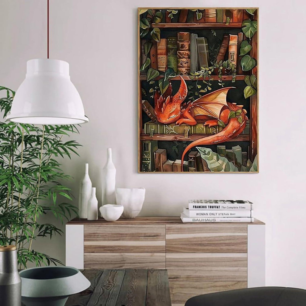 Malen nach Zahlen Drachen – DIY Bastelset für Erwachsene