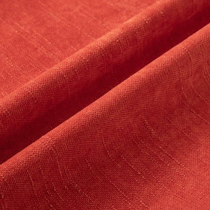 2 Kissenbezüge 55x55 cm Rot, Chenille Leinenoptik