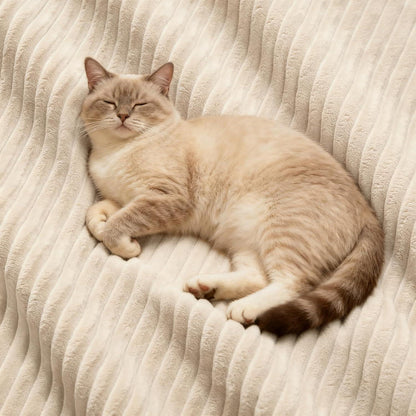 Modulares Ecksofa mit Cordbezug – Beige, Kein Aufbau nötig