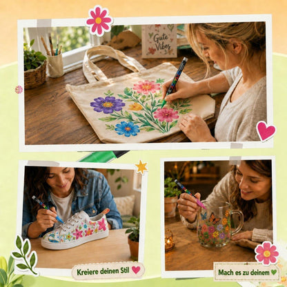 408 Acrylstifte Set für Steine, wasserfest & im Koffer