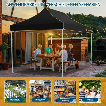 Faltpavillon 3x4,5m – Wasserdicht, Stabil & Winterfest