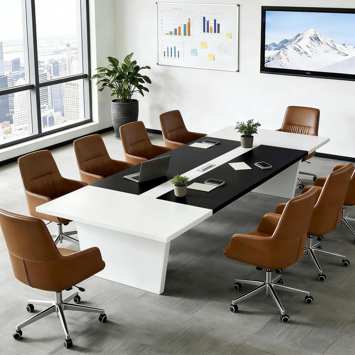 Moderner Konferenztisch 160x100cm – Stabiler Besprechungstisch für Büro