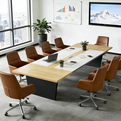 Moderner Konferenztisch 360x120cm – Stabiler Meetingtisch für Büro