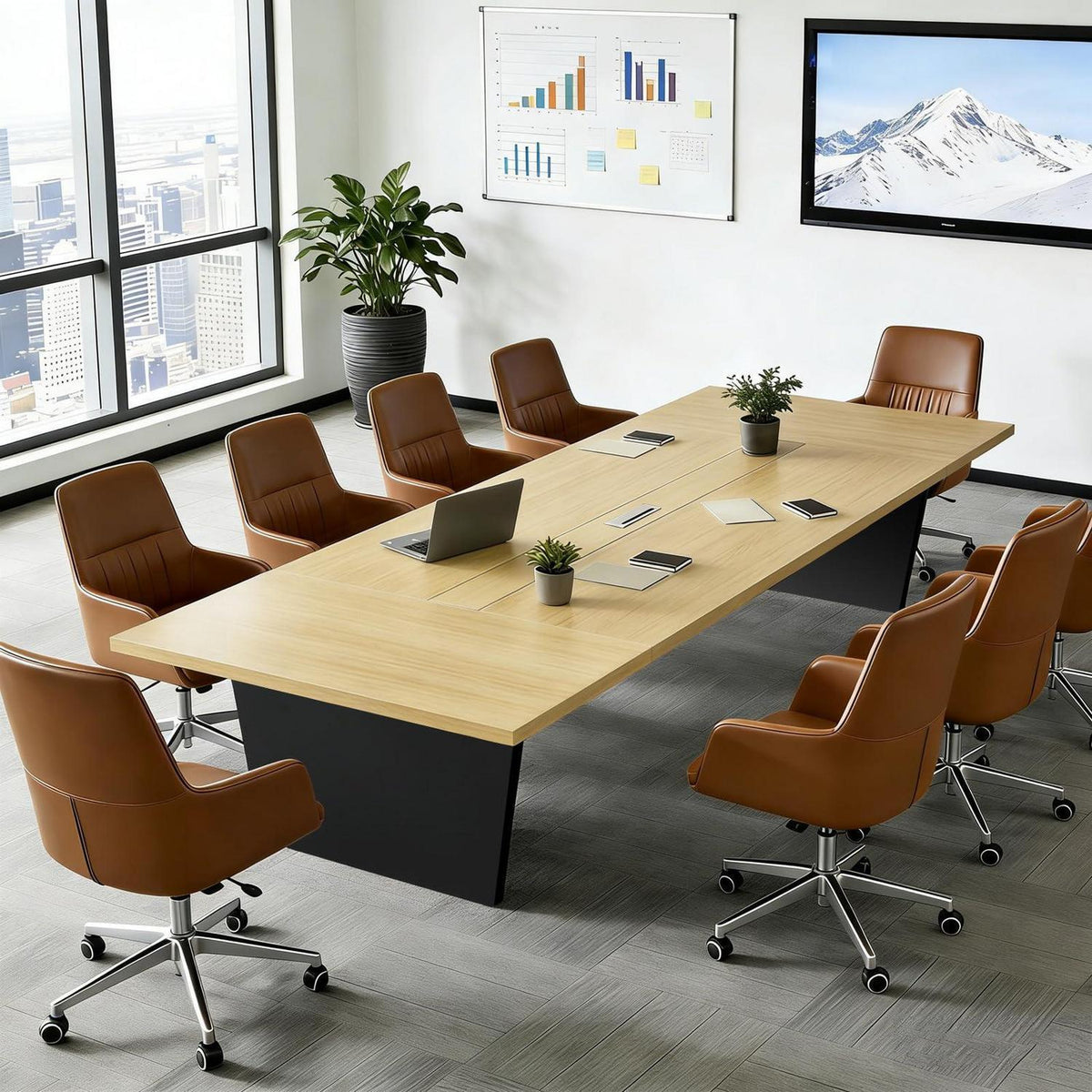 Konferenztisch Groß – Moderner Besprechungstisch 360x120cm