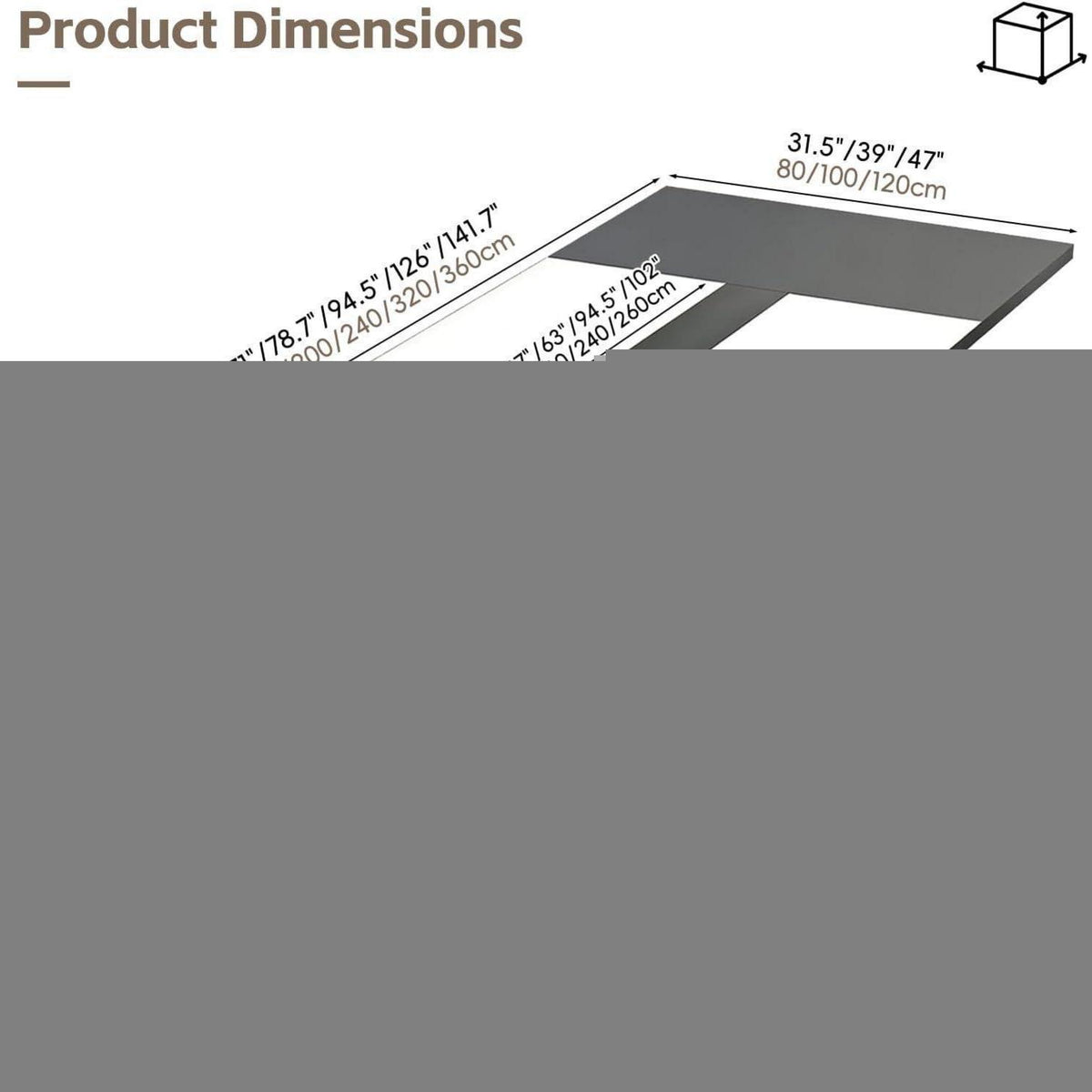 Moderner Konferenztisch 320x120cm – Stabiler Meetingtisch für Büro