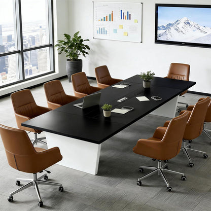 Moderner Konferenztisch 160x80cm – Stabiler Meetingtisch für Büro