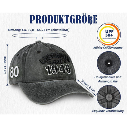 Geschenkset 80. Geburtstag Mann: Alter Sack mit Cap & Socken