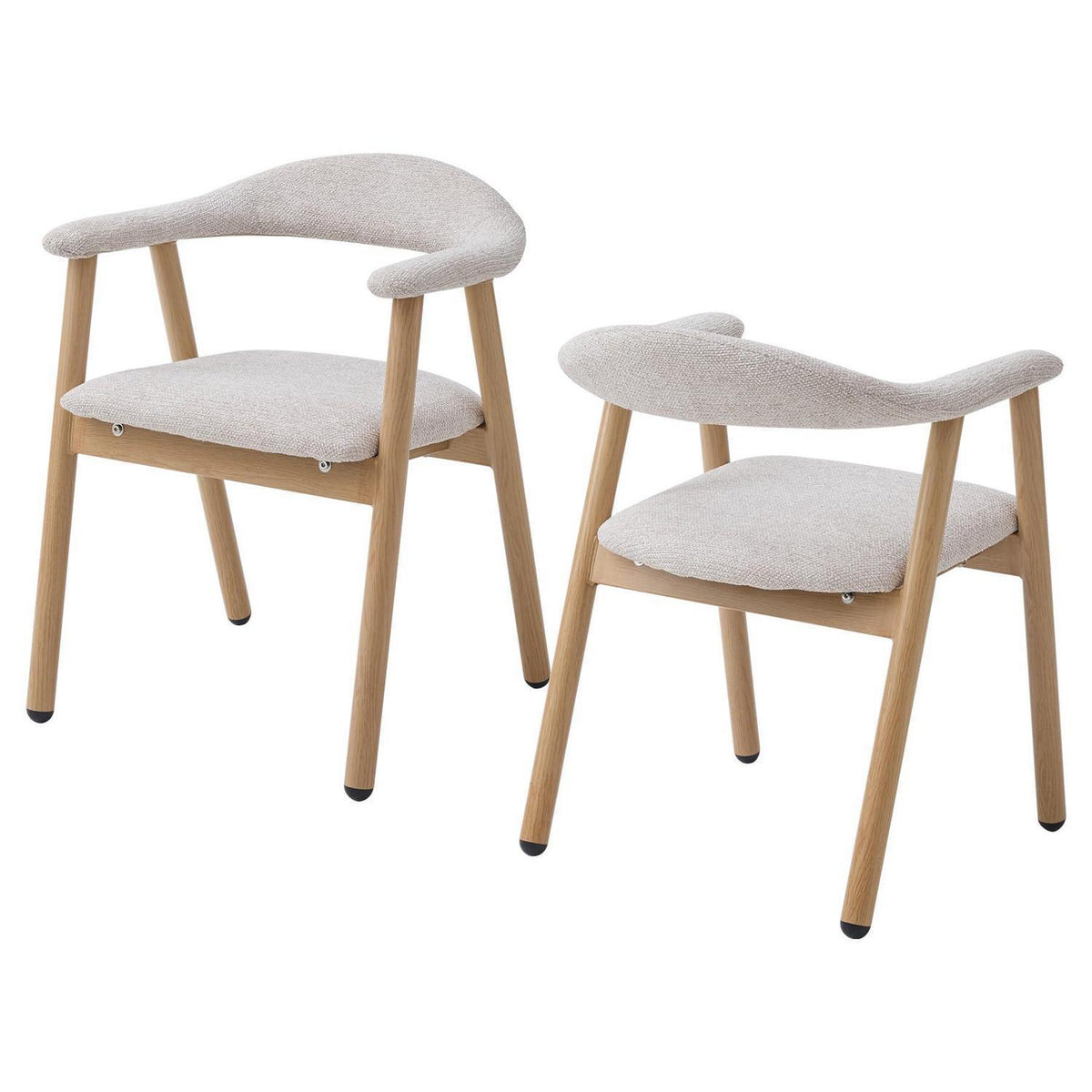 Küchenstuhl 2er Set, Modern & Bequem mit Stoffbezug