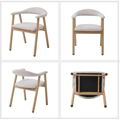 Küchenstuhl 2er Set, Modern & Bequem mit Stoffbezug