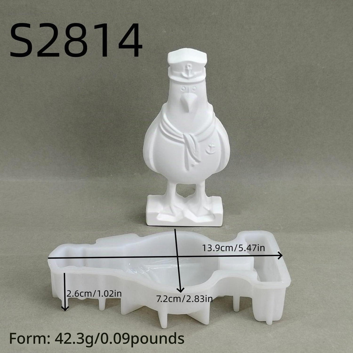6x Möwe Silikonform Maritim – Gießformen für Kerzen & Seife