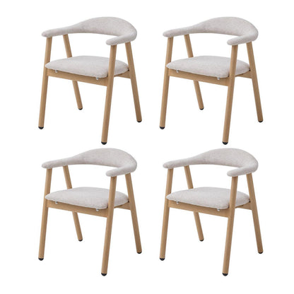 Küchenstuhl 4er Set, Moderne Polsterstühle mit Stoffbezug