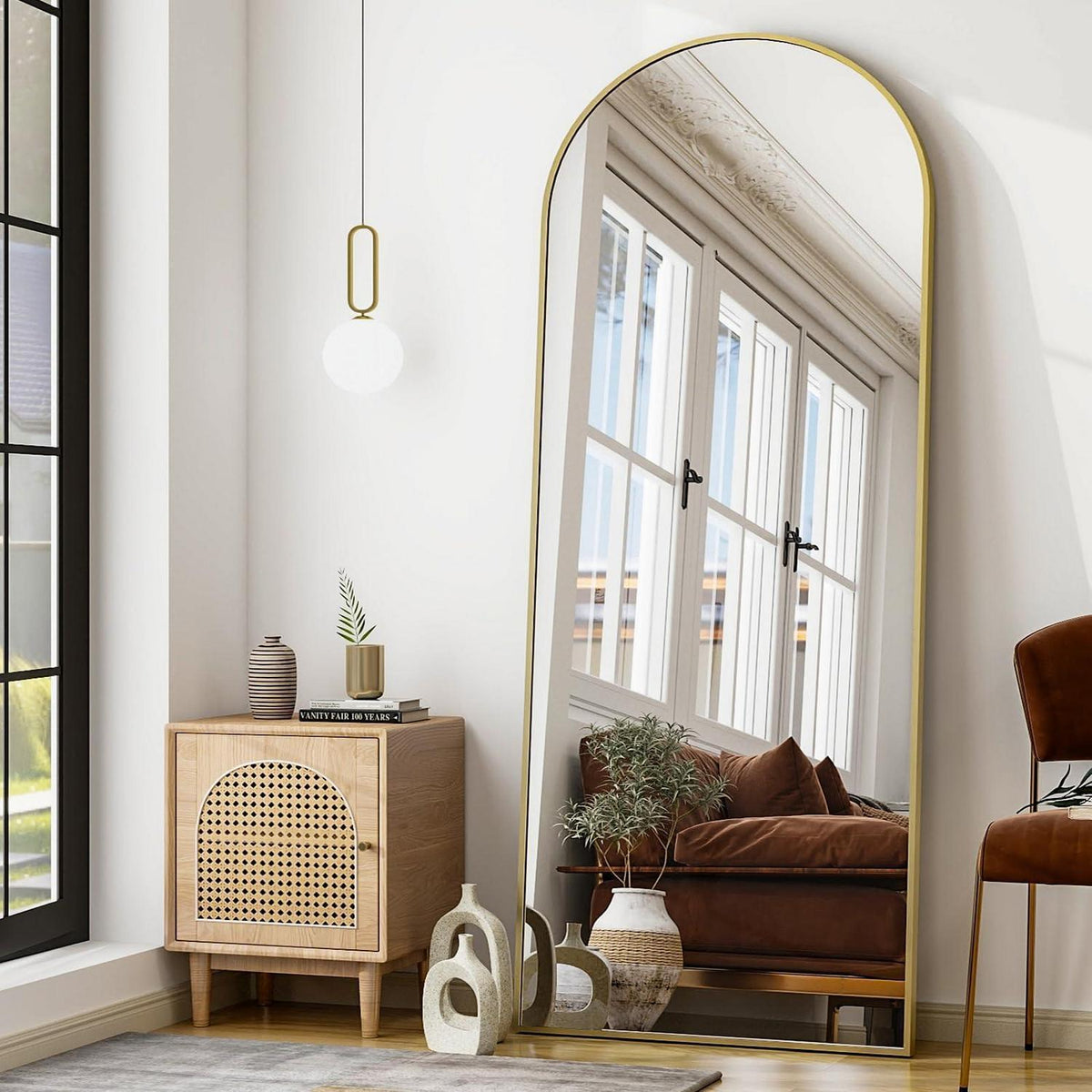 Ganzkörperspiegel 165x57 cm – Stand- & Wandspiegel Gold