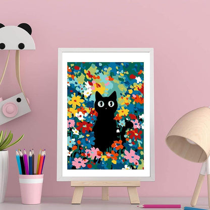 Malen nach Zahlen Katze – DIY Bastelset für Erwachsene