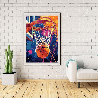 Malen nach Zahlen Erwachsene Basketball – DIY Bastelset Geschenk