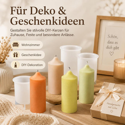 Silikon Kerzenformen Set – 4 Stück für DIY Kerzen & Kunsthandwerk