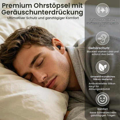 Schlaf-Ohrstöpsel 50dB – Ultraweiche, Wiederverwendbare