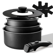 Keramik Topfset Induktion 16/18/20cm – 7-teilig mit Griff