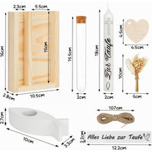 Taufgeschenk Set Mädchen & Junge mit Kerze & Geldgeschenk