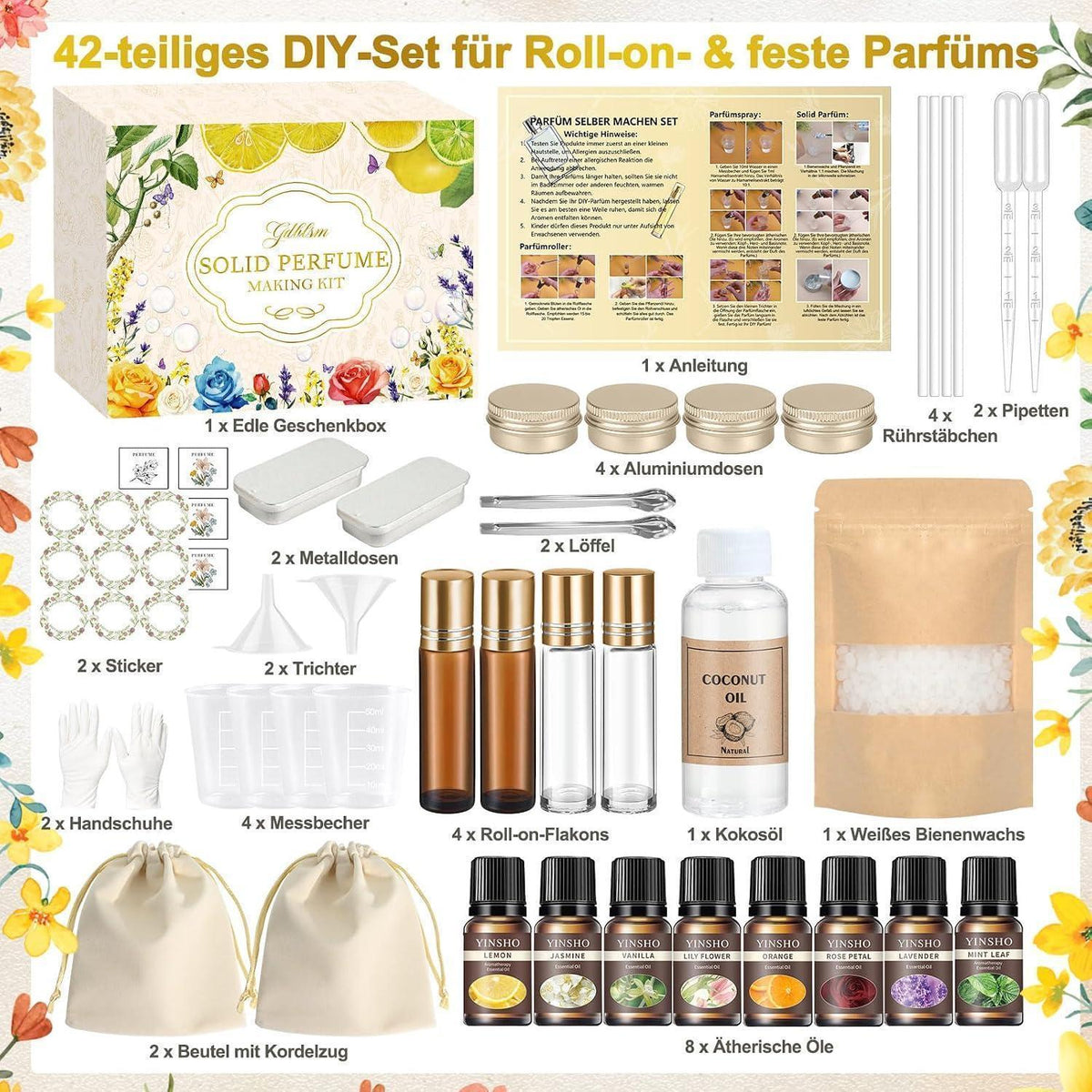 Parfüm Selber Machen Set Damen – DIY Duft Kreieren & Verschenken