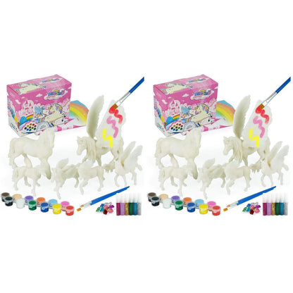 DIY Einhorn Malset für Kinder – 6 Einhörner zum Dekorieren