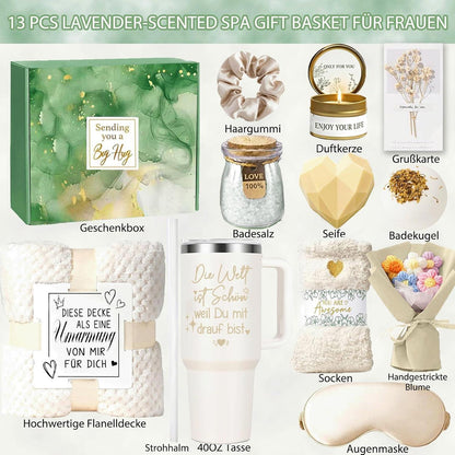 Wellness Geschenkset für Frauen – 13tlg Entspannung & Verwöhnen