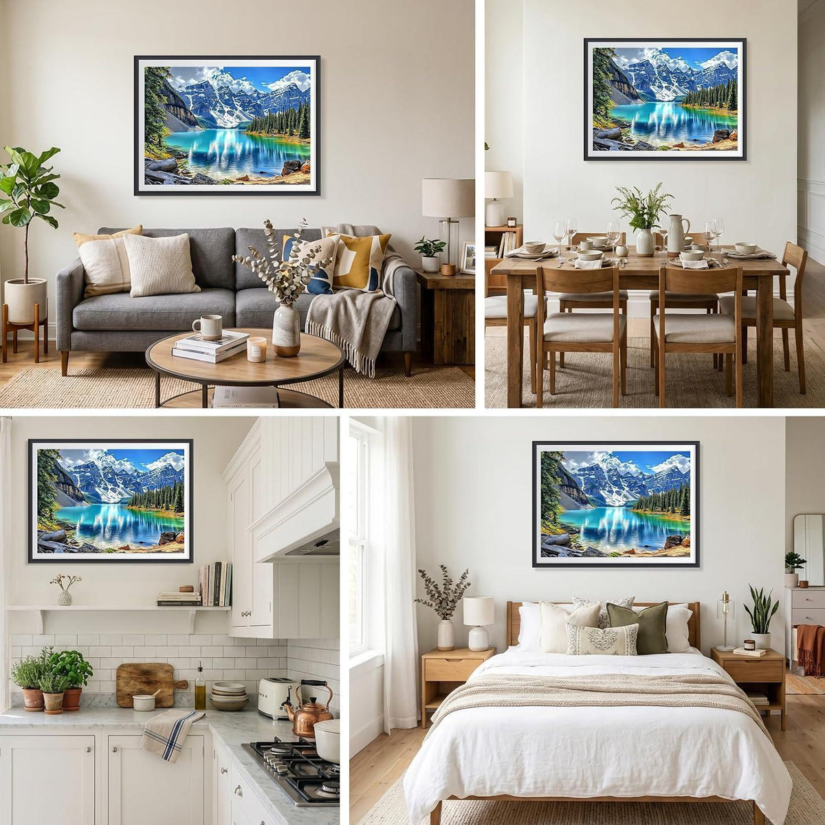 5D Diamant Malerei Landschaft Berge See 40x30 cm DIY Set