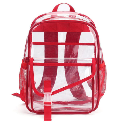 Transparenter Damen Rucksack | Wasserdicht & Geräumig | Rot
