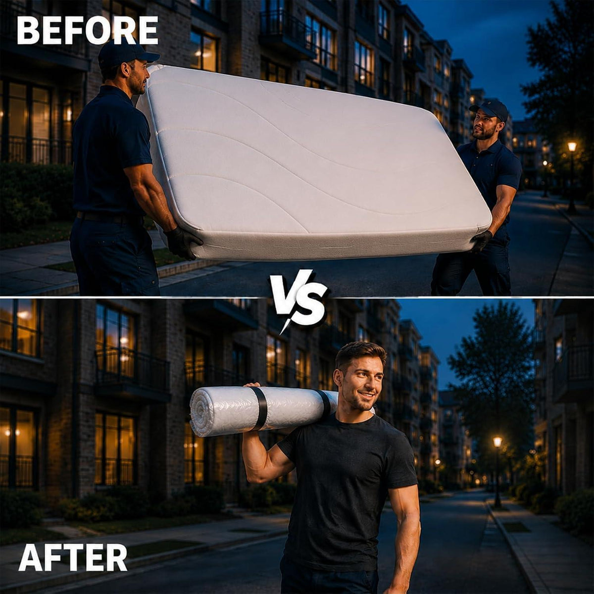 Vakuumbeutel Matratze XXL 100x220 cm – Platzsparende Aufbewahrung