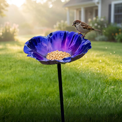 Metall Bienenbad Gartenstecker - Vogeltränke & Insektenquelle