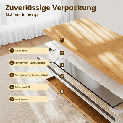 Ganzkörperspiegel 165x60cm Standspiegel mit Aluminiumrahmen