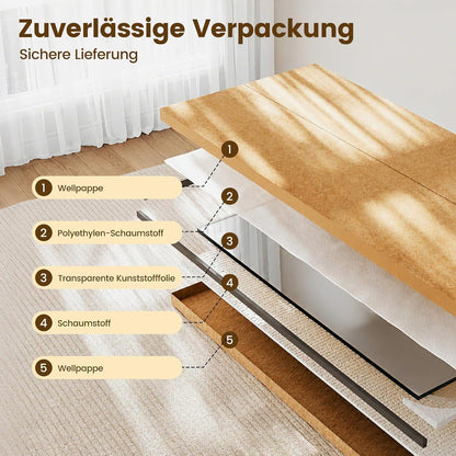 Ganzkörperspiegel 180x76cm Standspiegel mit Aluminiumrahmen
