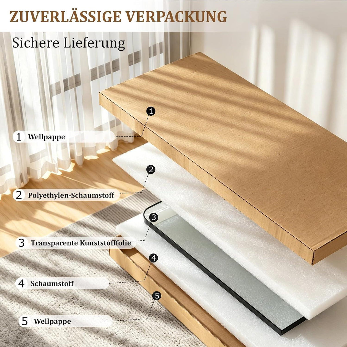 Ganzkörperspiegel 165x70cm Standspiegel mit Aluminiumrahmen Schwarz